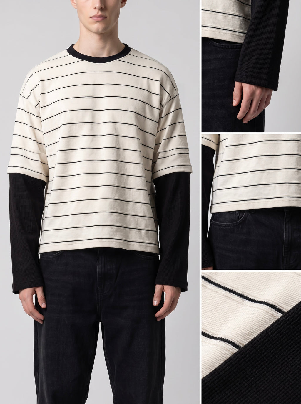 Interline Tee // Waffle sleeves