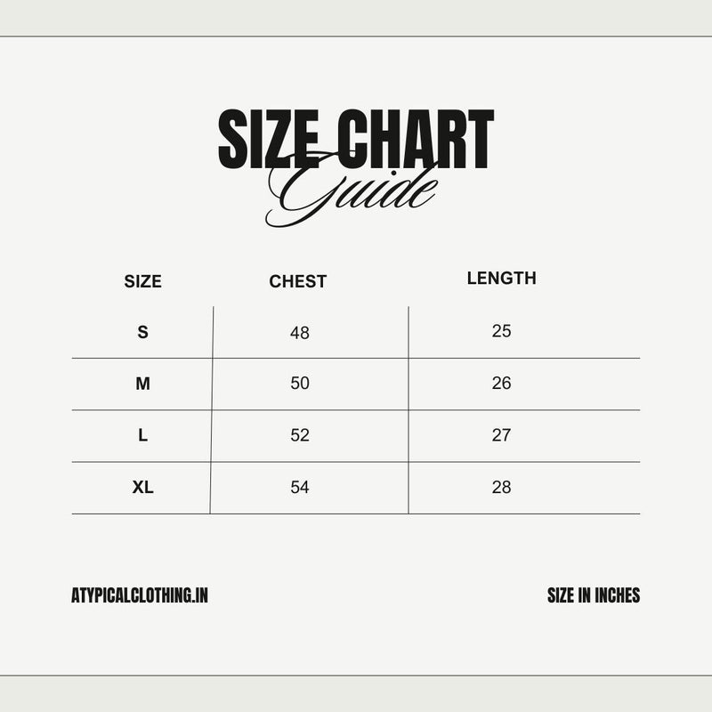 Abstract Spider Web Hoodie size chart