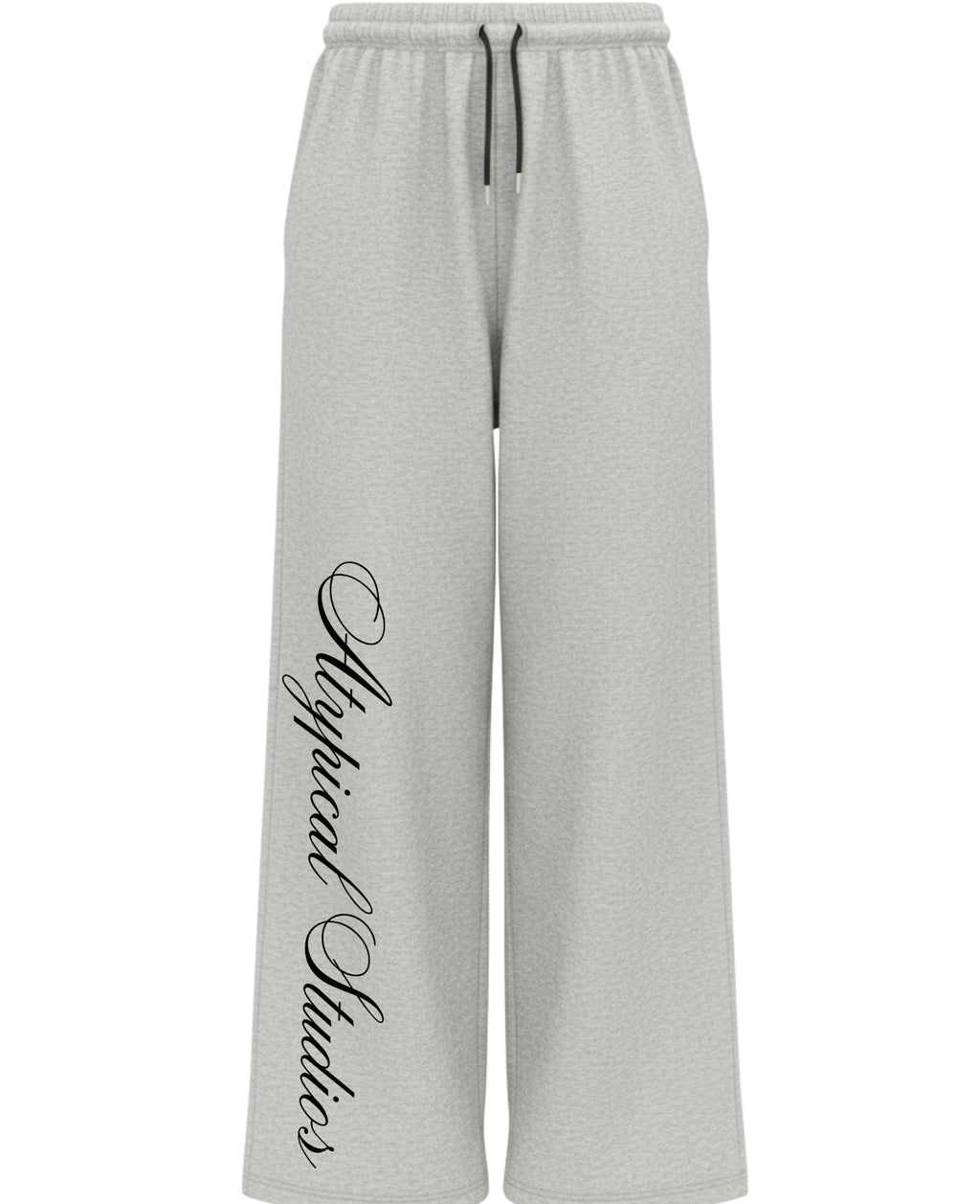 Grey Cotton Joggers Front Design